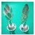German Sliver Banana Tree for Pooja/Decorative Medium (Pack of 2) Decorative Showpiece - 28 cm (Silver Plated, Silver)