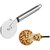 Stainless Steel Pizza Cutter Wheel with Stainless Steel Handle Wheel Pizza Cutter (Stainless Steel)