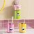 Magnetic Cartoon Toothbrush Holder  Punch-Free Wall Mounted Upside Down Cup for Bathroom Storage