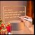 Premium 3D Acrylic Writing Board with Pen  Light, LED Message Board, Rewritable Acrylic Message Board with Stand.