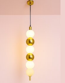 Chanya Haus Pendant LED Light with Golden Aluminium and Adjustable Colors  Warm White, Cool White  Cool Daylight