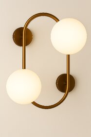 Chanya Haus LED Wall Light in Golden Finish Aluminium  with Three Lighting Modes (Warm White, Cool White, Daylight)