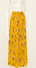 Sands Store Women Printed A-line Yellow, Pink, White Skirt