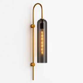 Chanya Haus Glass Design CLF Wall Light in Golden Finish Body with Triple Color  Warm White, Cool White  Cool Daylight