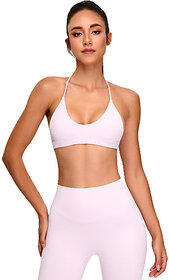 Sherox Women Sports Lightly Padded Bra(Pink)