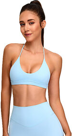 Sherox Women Sports Lightly Padded Bra(Blue)