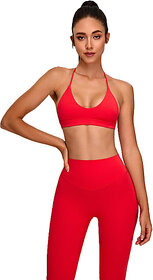 Sherox Women Sports Lightly Padded Bra(Red)