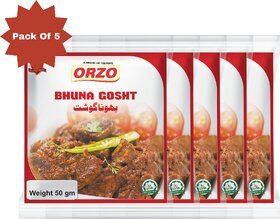 Testofo Bhuna Ghosht Masala Perfect Spice Mix for Slow-Cooked Bhuna Curries Traditional Bhuna Flavor (Pack of 5)