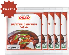 estofo Butter Chicken Masala  Authentic Indian Spice Mix for Rich  Creamy Butter Chicken Curry (Pack of 5)