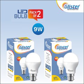 Glister 9W LED Bulb(PACK OF 2)