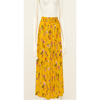 Sands Store Women Printed A-line Yellow, Pink, White Skirt