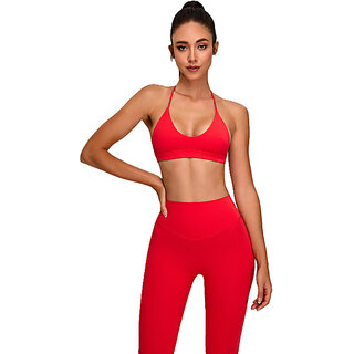 Sherox Women Sports Lightly Padded Bra(Red)