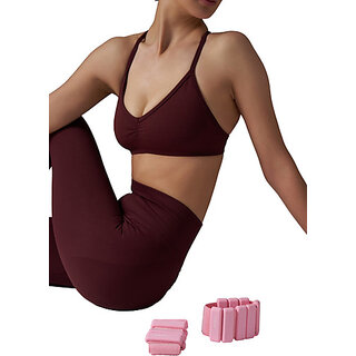 Sherox Women Sports Lightly Padded Bra(Red)