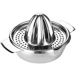 Steel Stainless Steel Orange Hand Juicer Hand Juicer (Silver)
