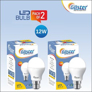 Glister 12W LED Bulb(PACK OF 2)