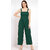 Sands Apparel Dark Green Graphic Print Polyester Jumpsuit for Women  Trendy Casual  Party Wear Outfit