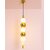 Chanya Haus Pendant LED Light with Golden Aluminium and Adjustable Colors  Warm White, Cool White  Cool Daylight