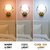 Chanya Haus Golden Aluminium Wall Light Fixture LED with Three Light Color Modes (Warm White, Cool White, Cool Daylight