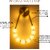 Chanya Haus Golden Finish LED Wall Light with Necklace-Inspired Loop Design Tri-Colour Lighting -Warm, Cool  Day Light