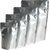 Assorted Polyester Plain Silver Pouch Bags Pack - 10 Pcs