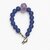 Techiefox Stylish Blue Matte Plastic Bead Bracelet with Central Marbled Accent Bead