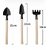 Mini Gardening Tools Kit  Set of 3 Pcs - (Shovel, Spade  Rake) with Wooden Handle for  Home  kitchen garden