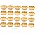 Brass Bhog/Prasad Plate Small in Size(20 pcs) Brass (20 Pieces, Gold)