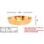 Brass Bhog/Prasad Plate Small in Size(20 pcs) Brass (20 Pieces, Gold)