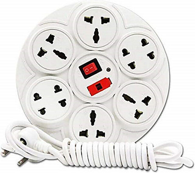 Buy Black Apple Socket Extension Board 8 Socket Extension Boards (White ...