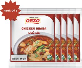 Testofo Chicken Dhaba Masala  Authentic Indian Spice Blend for Rich and Flavorful Dhaba-Style Chicken Curry (Pack of 5)