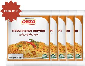 Testofo Hydrabadi Biryani Masala  Premium Spice Blend for Traditional Hyderabadi Biryani at Home (Pack of 5)