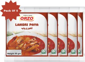 Testofo Lahori Paya Masala  Natural and Aromatic Spice Blend to Elevate Your Paya Stew and Meat Curries (Pack of 5)