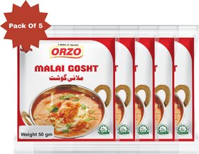 Testofo Malai Ghosht Masala  Authentic Indian Creamy Mutton Curry Spice Blend for Home Cooking (Pack of 5)