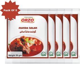 Testofo Manda Salan Masala  Traditional Handcrafted Indian Spice Mix to Enhance the Flavor of Manda Salan (Pack of 5)