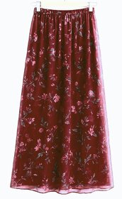 Women Floral Print Flared Multi-color women skirt