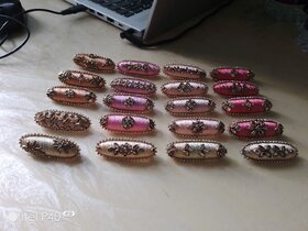 Silk thread saree pins 10 pieces