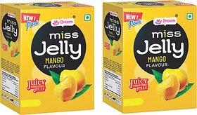 MyDreem Miss Jelly Mango Flavor, Smooth  Jiggly Candy Treat for Kids  Adults 85 Pcs in Each box Pack of 2