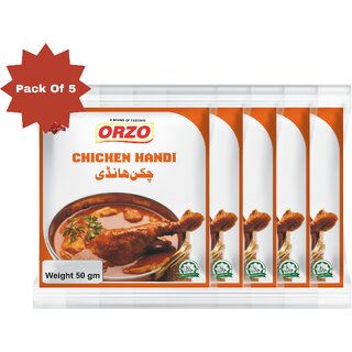 Testofo Chicken Handi Masala  Traditional Indian Masala for Slow-Cooked and Delicious Handi Meals (Pack of 5)