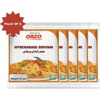 Testofo Hydrabadi Biryani Masala  Premium Spice Blend for Traditional Hyderabadi Biryani at Home (Pack of 5)