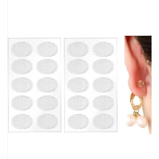 Invisible Support for Earrings Earlobe Tapes and Stickers for Earrings Support Patches for Girls  Women (Pack of 50)