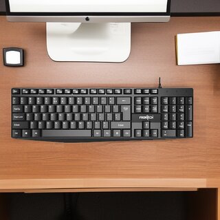Wired Full-Size Keyboard - Ideal for Gaming and Office Use