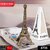 BIYANKA Antique Finish 3D Metal Paris Eiffel Tower Metal Showpiece for Home Office