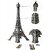 BIYANKA Antique Finish 3D Metal Paris Eiffel Tower Metal Showpiece for Home Office