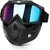 Anti-Scratch UV Goggle Mask  Windproof, Detachable Eyewear for Cycling  Racing