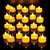 LED Tea Light Candles Warm White Diwali Christmas Home Decoration Candle Light Dinner Real Look Candle Pack of 24