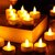 12 Pcs LED Tea Light Candles  Flameless, Smokeless Diyas  Decorative Acrylic Candles for Decoration Setup for Festivals