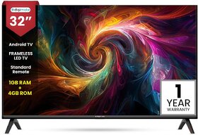 Digimate 32 inches HD Ready Android TV 2025 Edition with Remote (DG-LED-3201, Black) 1 Year Warranty
