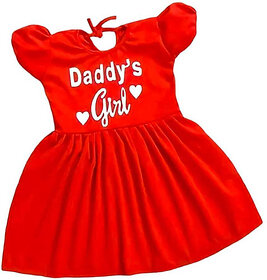 Little Mama Girls Midi/Knee Length Casual Dress(Pink, Short Sleeve)