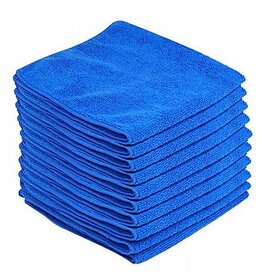 CIS Microfiber Towel 40x40 cm 380GSM (Dark Blue)Super Absorbent Cleaning Cloths for Car, Home, Kitchen, Face(Pack of 4)