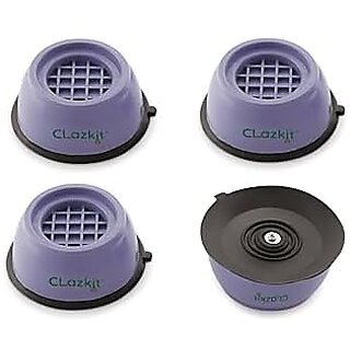 Multi-Purpose Heavy Duty Stand Home Appliance Refrigerator/Washing Machine/Furniture/Fridge Stand Round Blue (Pack of 4)